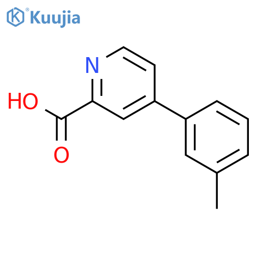 4-(3-Methylphenyl)pyridine-2-carboxylic acid structure