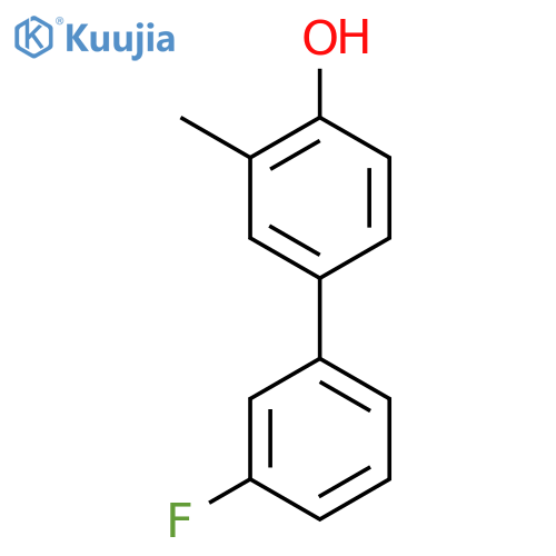 4-(3-Fluorophenyl)-2-methylphenol structure