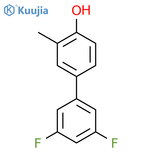 4-(3,5-Difluorophenyl)-2-methylphenol structure