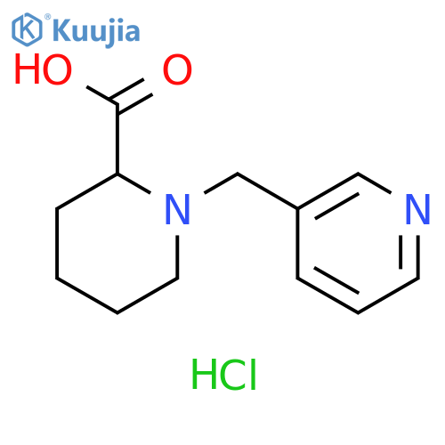 1-(pyridin-3-ylmethyl)piperidine-2-carboxylic acid dihydrochloride structure