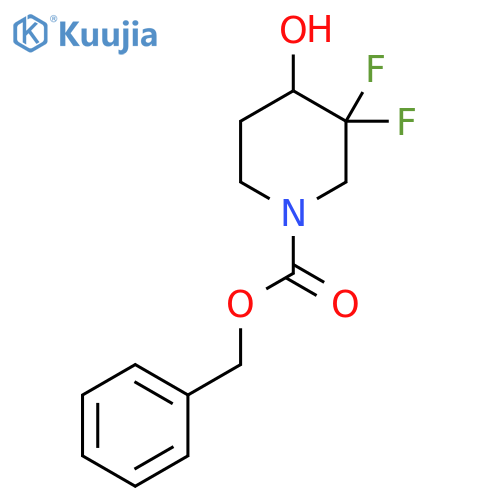 benzyl 3,3-Difluoro-4-hydroxypiperidine-1-carboxylate structure