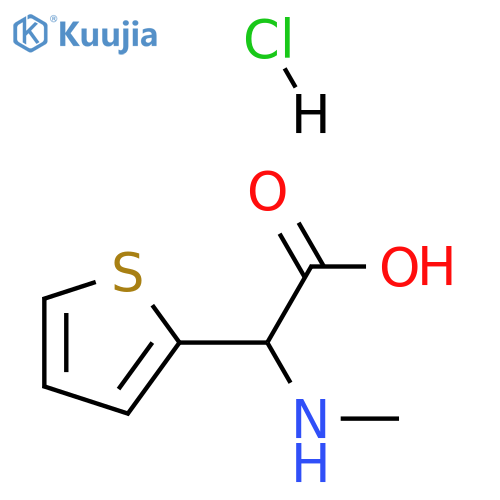 (methylamino)(2-thienyl)acetic acid hydrochloride structure