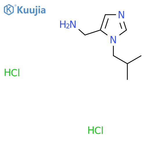[(1-Isobutyl-1H-imidazol-5-yl)methyl]amine dihydrochloride structure