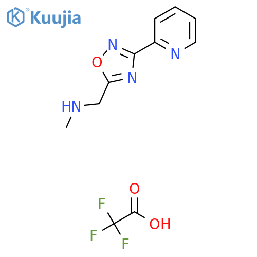 N-methyl-1-[3-(2-pyridinyl)-1,2,4-oxadiazol-5-yl]methanamine trifluoroacetate structure