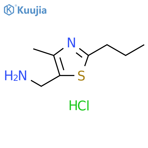 (4-Methyl-2-propyl-1,3-thiazol-5-yl)methylamine Hydrochloride structure