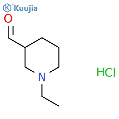 1-ethylpiperidine-3-carbaldehyde;hydrochloride structure