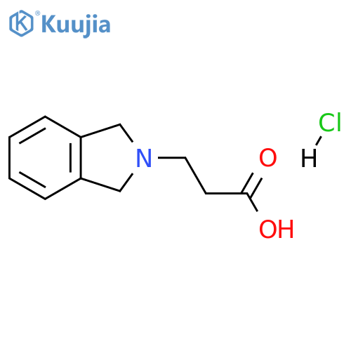 3-(1,3-dihydro-2H-isoindol-2-yl)propanoic acid hydrochloride structure