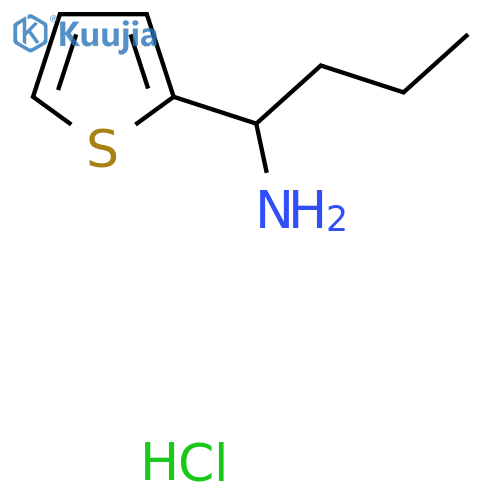 1-(Thiophen-2-yl)butan-1-amine hydrochloride structure