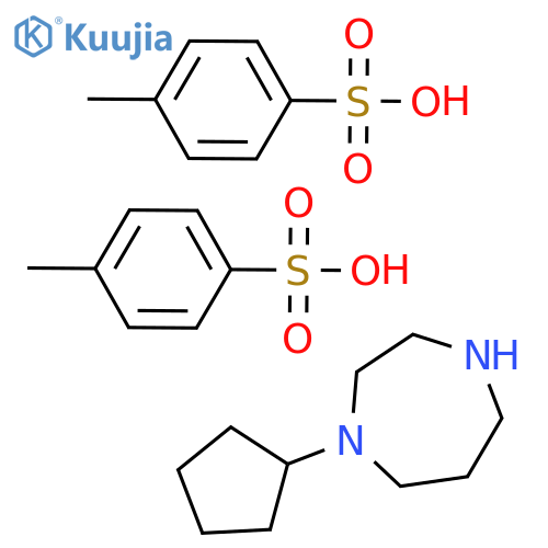 1-cyclopentyl-1,4-diazepane bis(4-methylbenzenesulfonate) structure