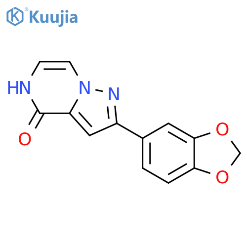 2-(2H-1,3-benzodioxol-5-yl)-4H,5H-pyrazolo[1,5-a]pyrazin-4-one structure