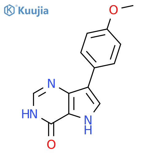 7-(4-Methoxyphenyl)-3,5-dihydro-4H-pyrrolo[3,2-d]pyrimidin-4-one structure