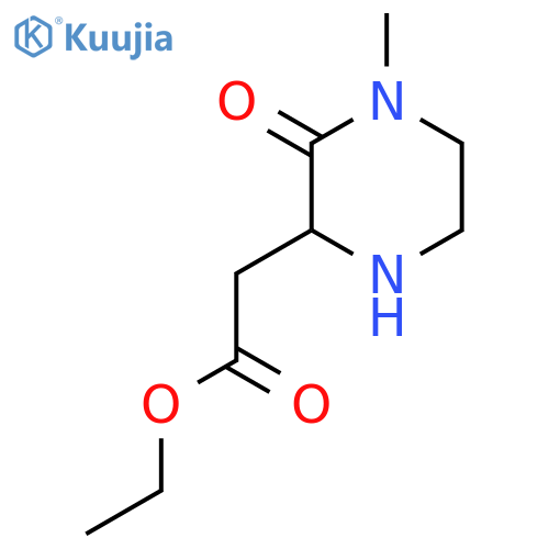 Ethyl 2-(4-methyl-3-oxopiperazin-2-yl)acetate structure