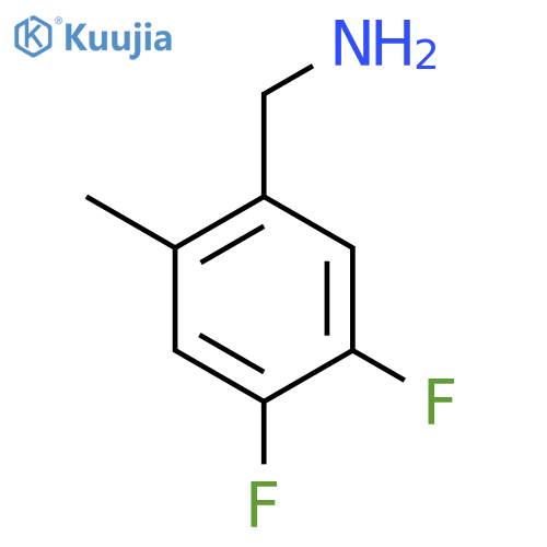 4,5-Difluoro-2-methylbenzylamine structure