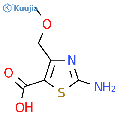2-Amino-4-(methoxymethyl)-1,3-thiazole-5-carboxylic acid structure