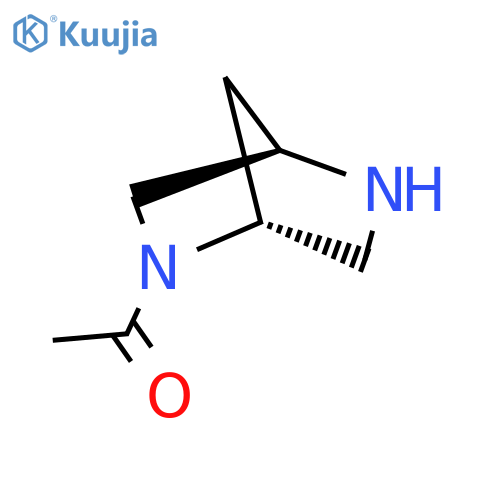 1-[(1R,4R)-2,5-diazabicyclo[2.2.1]heptan-2-yl]ethan-1-one structure