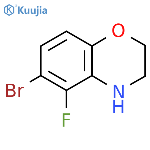 6-Bromo-5-fluoro-3,4-dihydro-2H-benzo[b][1,4]oxazine structure