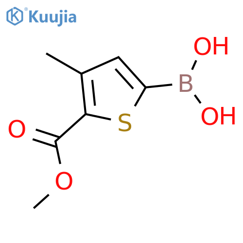 5-(Methoxycarbonyl)-4-methylthiophene-2-boronic acid structure