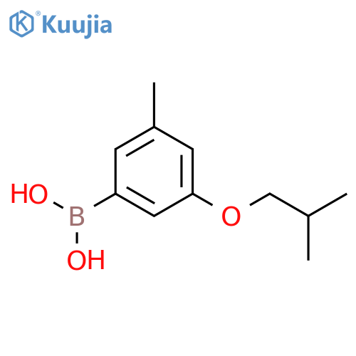 (3-Isobutoxy-5-methylphenyl)boronic acid structure