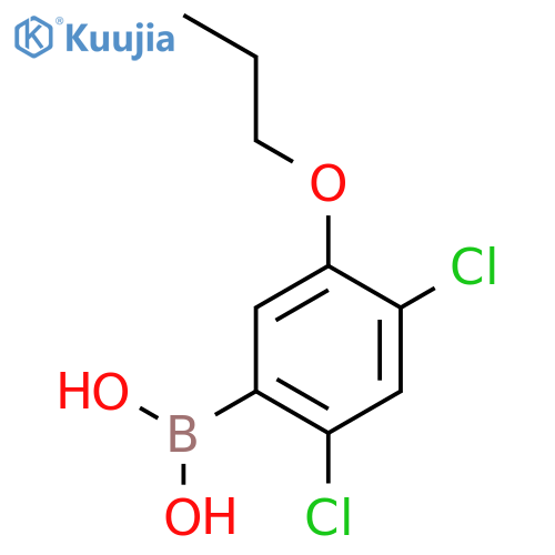 2,4-Dichloro-5-propoxyphenylboronic acid structure