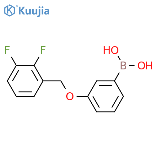 (3-((2,3-Difluorobenzyl)oxy)phenyl)boronic acid structure