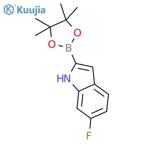 6-fluoro-1h-indole-2-boronic acid pinacol ester structure