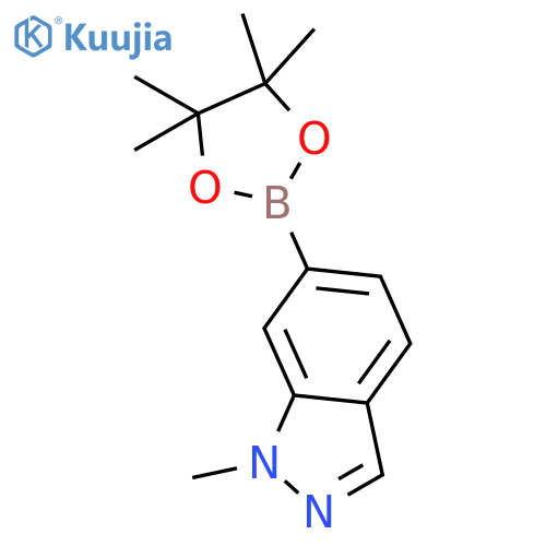 1-methyl-6-(tetramethyl-1,3,2-dioxaborolan-2-yl)-1H-indazole structure