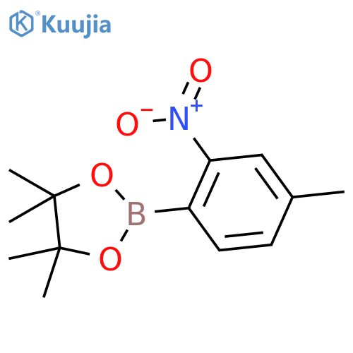 4,4,5,5-Tetramethyl-2-(4-methyl-2-nitrophenyl)-1,3,2-dioxaborolane structure