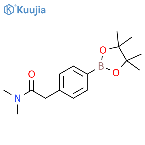 4-(N,N-Dimethylaminocarbonyl)methylphenylboronic acid, pinacol ester structure