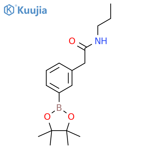 3-(N-Propylaminocarbonyl)methylphenylboronic acid, pinacol ester structure