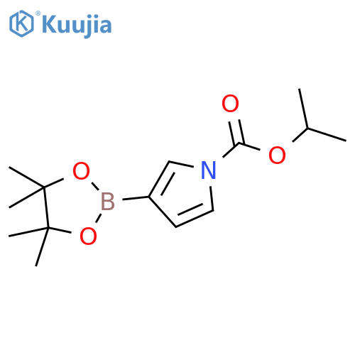 1-(Isopropoxycarbonyl)pyrrole-3-boronic acid, pinacol ester structure