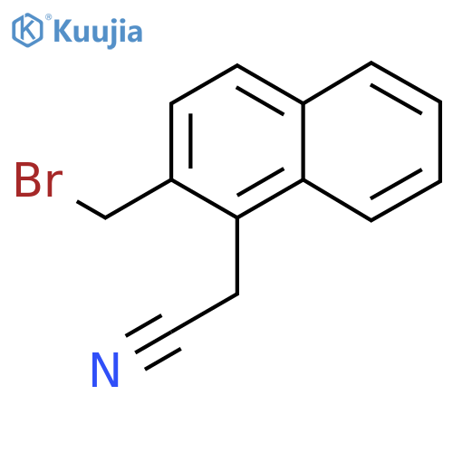 2-(Bromomethyl)naphthalene-1-acetonitrile structure