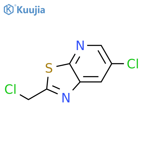 6-chloro-2-(chloromethyl)-[1,3]thiazolo[5,4-b]pyridine structure