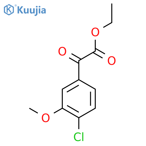(4-Chloro-3-methoxyphenyl)oxo-acetic acid ethyl ester structure