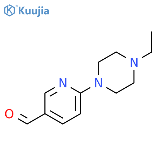 6-(4-ethylpiperazin-1-yl)pyridine-3-carbaldehyde structure