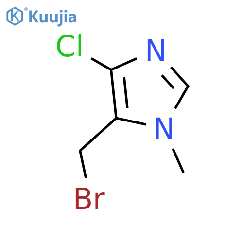 5-(bromomethyl)-4-chloro-1-methyl-1H-Imidazole structure