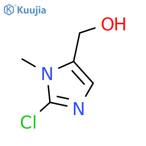 (2-chloro-1-methyl-1H-imidazol-5-yl)methanol structure