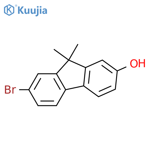 7-Bromo-9,9-dimethyl-9H-fluoren-2-ol structure