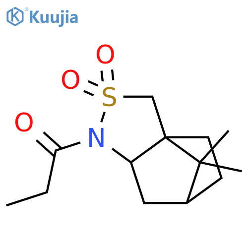 1-((3aS,6R,7aR)-8,8-Dimethyl-2,2-dioxidohexahydro-1H-3a,6-methanobenzo[c]isothiazol-1-yl)propan-1-one structure