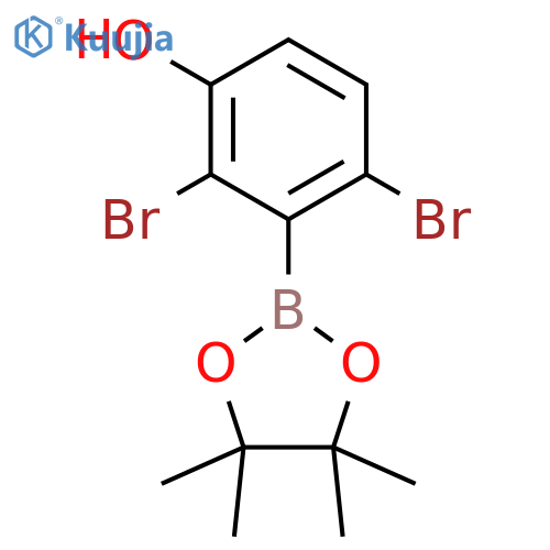 2,4-Dibromo-3-(4,4,5,5-tetramethyl-1,3,2-dioxaborolan-2-yl)phenol structure