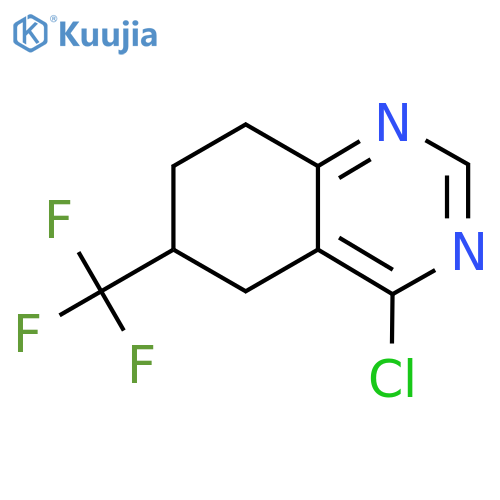 4-CHLORO-6-(TRIFLUOROMETHYL)-5,6,7,8-TETRAHYDROQUINAZOLINE structure