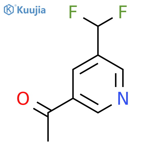 1-(5-(Difluoromethyl)pyridin-3-yl)ethanone structure