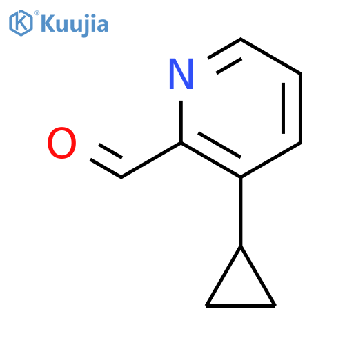 3-cyclopropylpyridine-2-carbaldehyde structure