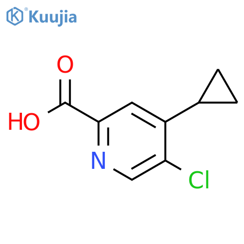 5-chloro-4-cyclopropylpyridine-2-carboxylic acid structure
