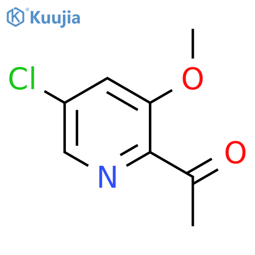 1-(5-Chloro-3-methoxypyridin-2-yl)ethanone structure