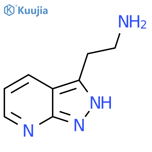 2-{1h-Pyrazolo[3,4-b]pyridin-3-yl}ethan-1-amine structure