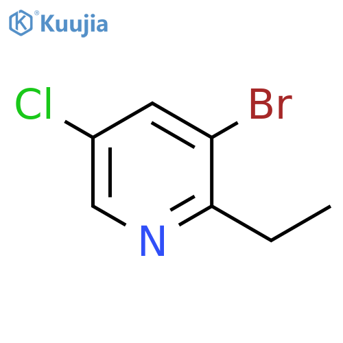 3-bromo-5-chloro-2-ethylpyridine structure