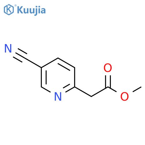 methyl 2-(5-cyanopyridin-2-yl)acetate structure
