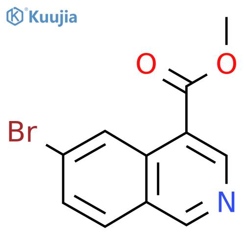 methyl 6-bromoisoquinoline-4-carboxylate structure