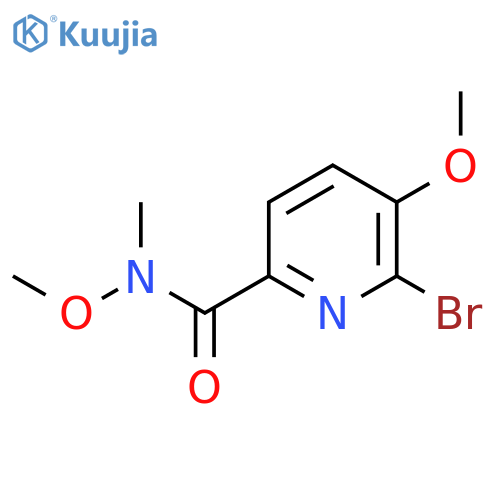 6-Bromo-N,5-dimethoxy-N-methylpicolinamide structure