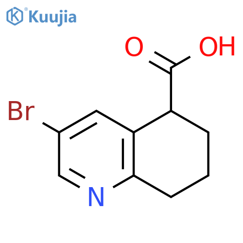 3-bromo-5,6,7,8-tetrahydroquinoline-5-carboxylic acid structure